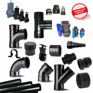 Solvent. Black waste fittings and pipe